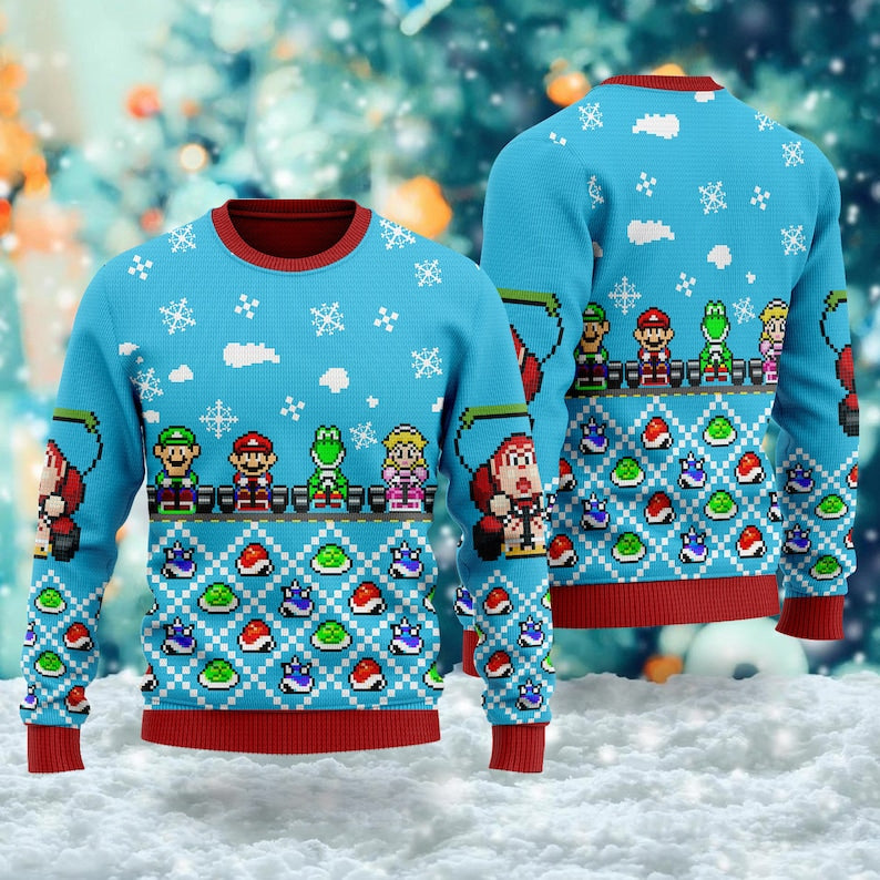 Racing Characters Ugly Christmas Sweater For Men & Women Christmas Gift Sweater US4473 - WeCustomit