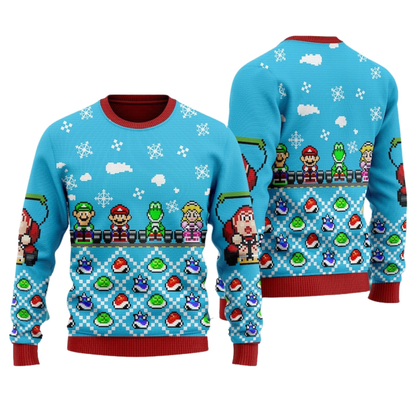 Racing Characters Ugly Christmas Sweater For Men & Women Christmas Gift Sweater US4473 - WeCustomit