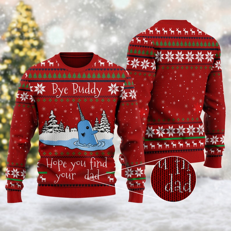 Hope You Find Your Dad Ugly Christmas Sweater For Men & Women Christmas Gift Sweater US4474 - WeCustomit