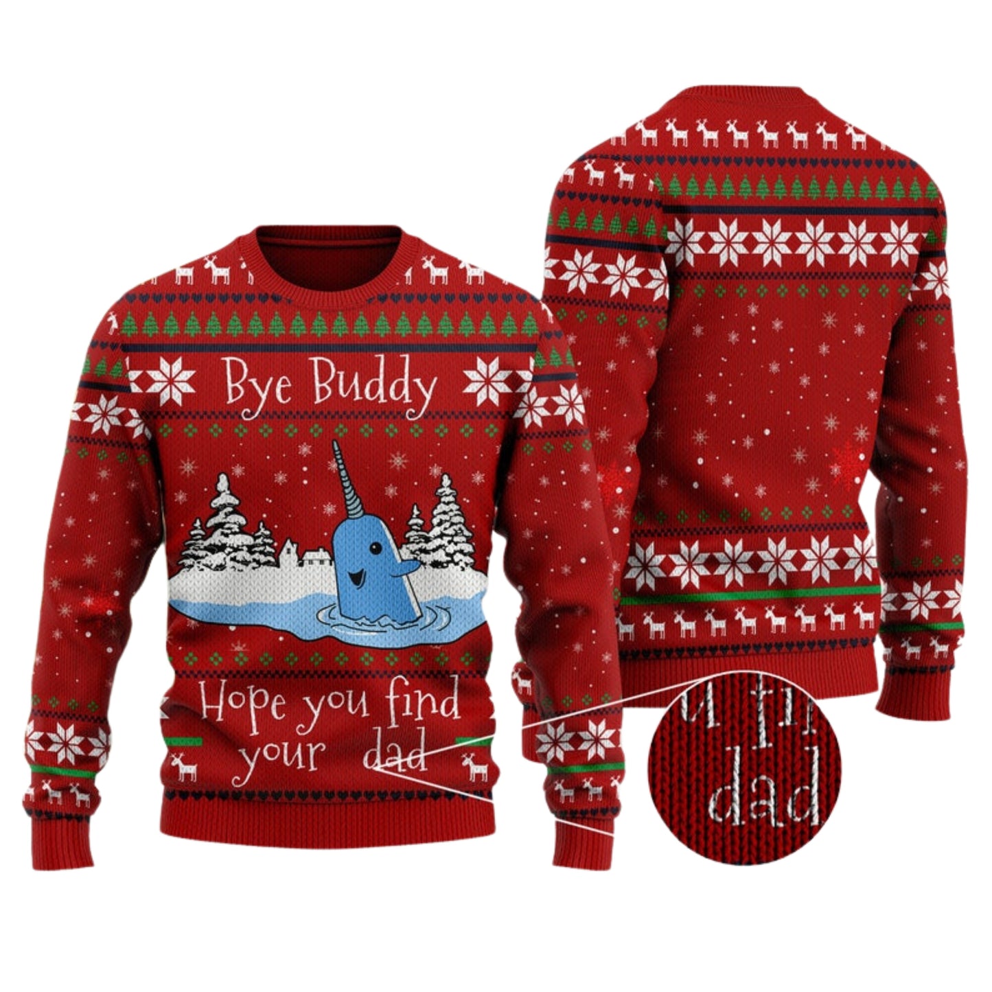 Hope You Find Your Dad Ugly Christmas Sweater For Men & Women Christmas Gift Sweater US4474 - WeCustomit