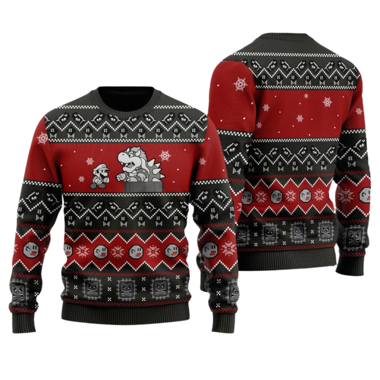 Funny Characters Ugly Christmas Sweater For Men & Women Christmas Gift Sweater US4477 - WeCustomit