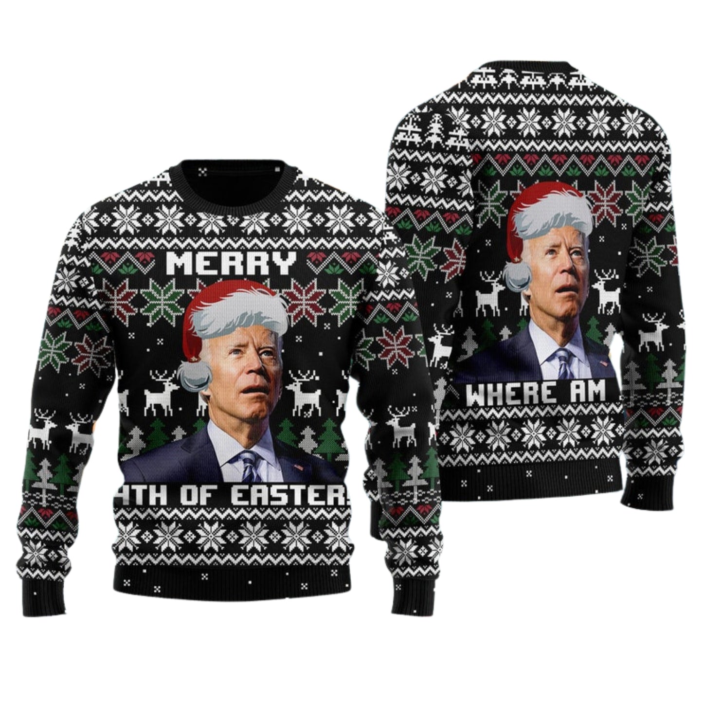 Merry 4th Of Easter Ugly Christmas Sweater For Men & Women Christmas Gift Sweater US4494 - WeCustomit