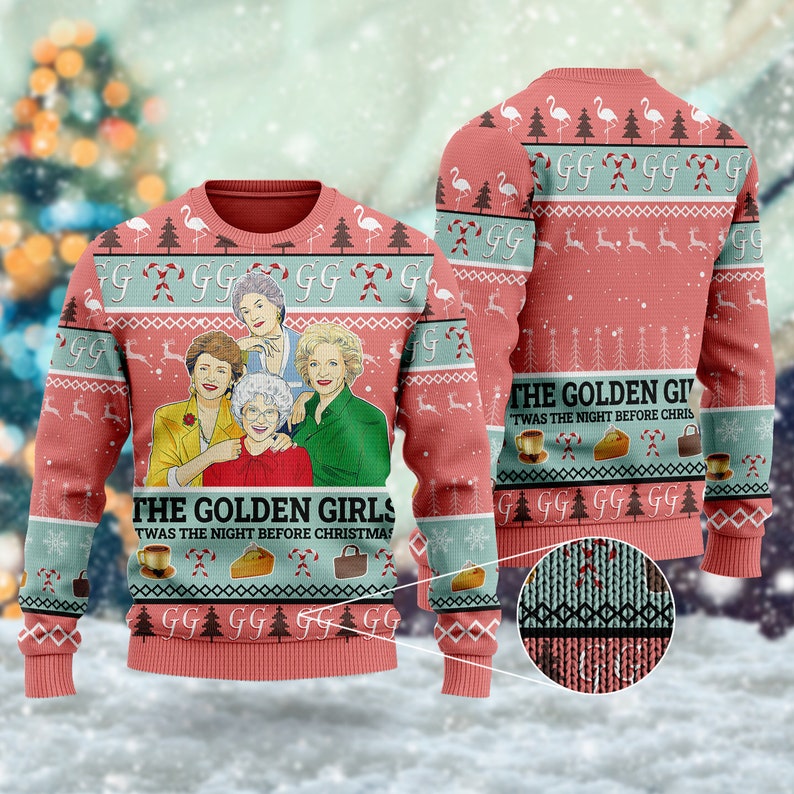 Golden Women Ugly Christmas Sweater For Men & Women Christmas Gift Sweater US4495 - WeCustomit