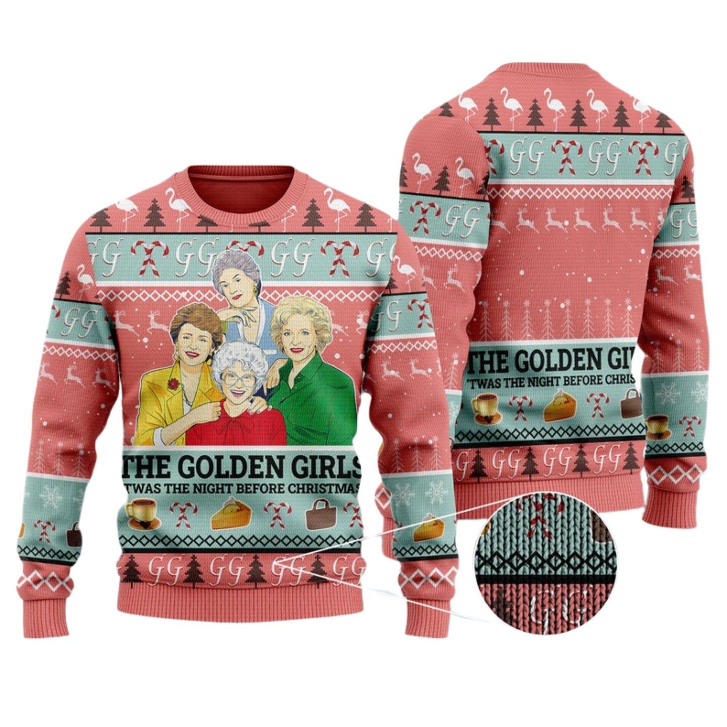 Golden Women Ugly Christmas Sweater For Men & Women Christmas Gift Sweater US4495 - WeCustomit