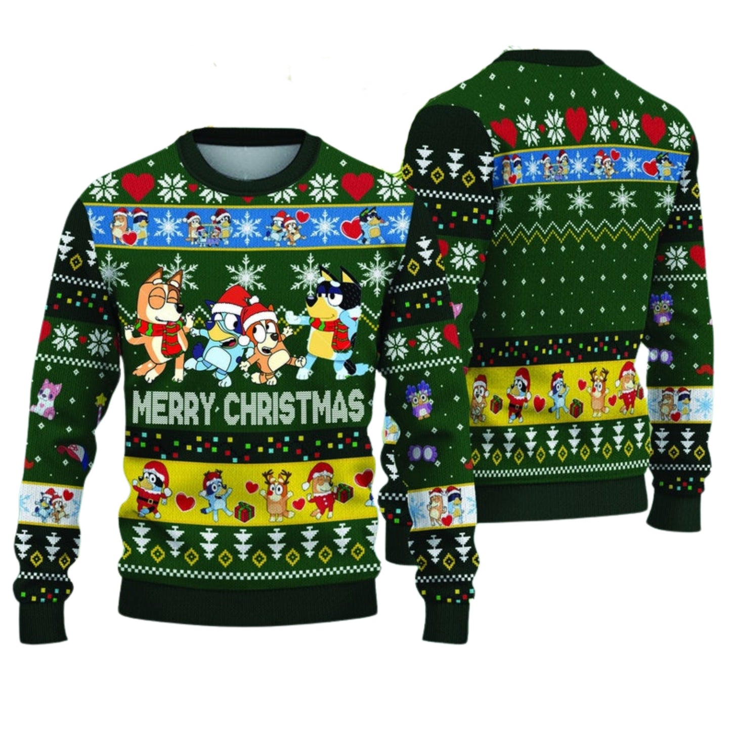 Merry Blueymas Ugly Christmas Sweater For Men & Women Christmas Gift Sweater US4531 - WeCustomit
