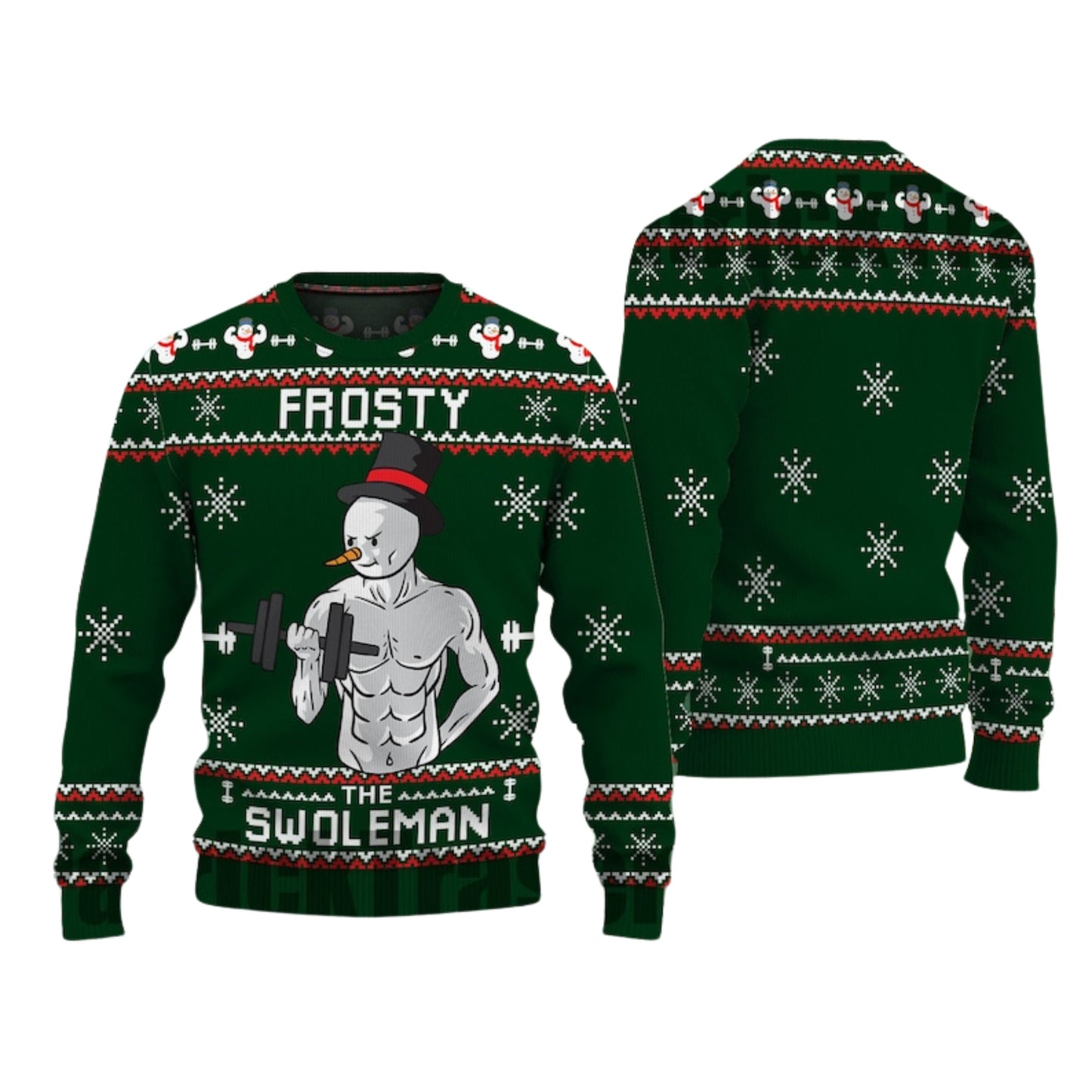 Frosty Swoleman Ugly Christmas Sweater For Men & Women Christmas Gift Sweater US4555 - WeCustomit