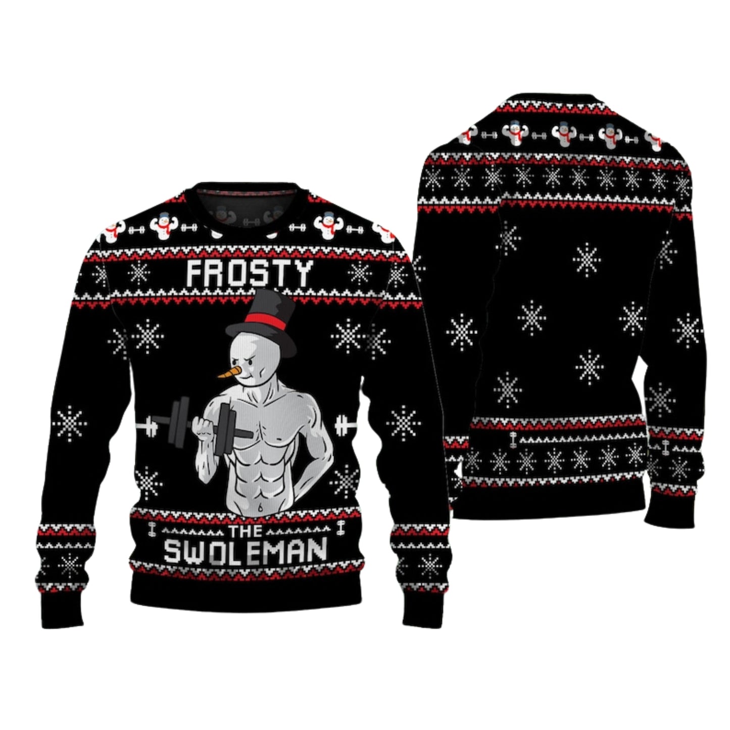 Frosty Swoleman Ugly Christmas Sweater For Men & Women Christmas Gift Sweater US4556 - WeCustomit