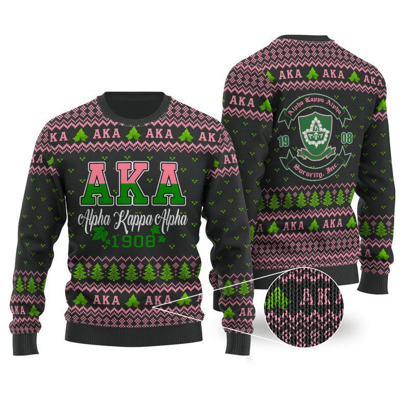 Aka 1908 Alphaa Kappa Ugly Christmas Sweater For Men & Women Christmas Gift Sweater US4576 - WeCustomit
