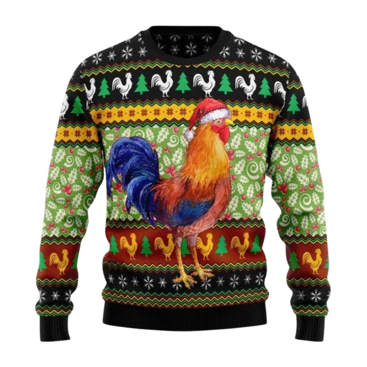 Chicken Cluck-ry Ugly Christmas Sweater For Men & Women Christmas Gift Sweater US4579 - WeCustomit