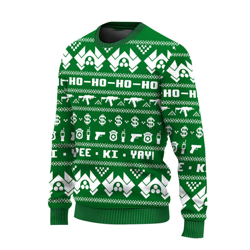 Green Nakatomi Plaza Ugly Christmas Sweater For Men & Women Christmas Gift Sweater US4598 - WeCustomit