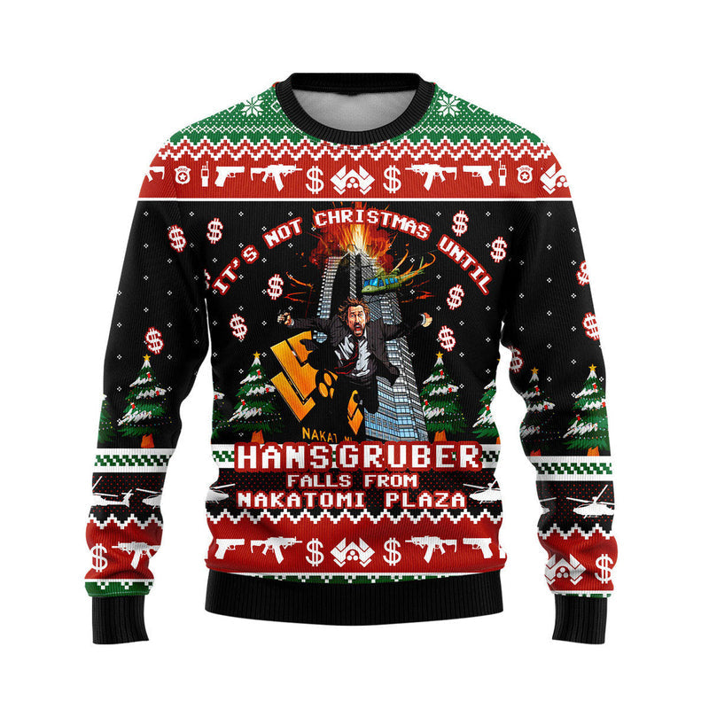 Fall From Nakatomi Plaza Ugly Christmas Sweater For Men & Women Christmas Gift Sweater US4600 - WeCustomit