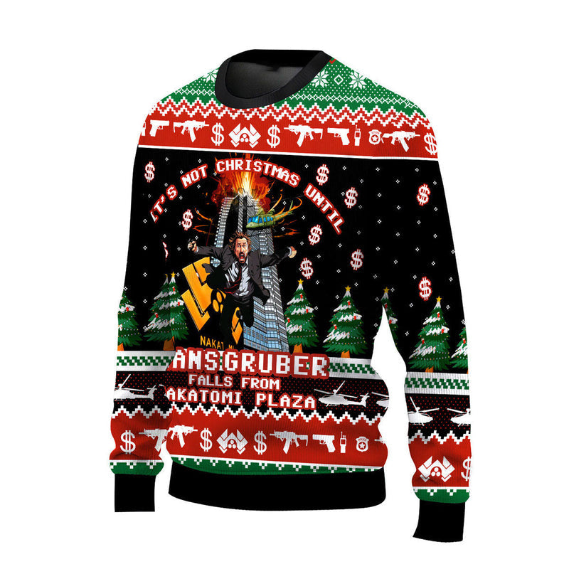 Fall From Nakatomi Plaza Ugly Christmas Sweater For Men & Women Christmas Gift Sweater US4600 - WeCustomit