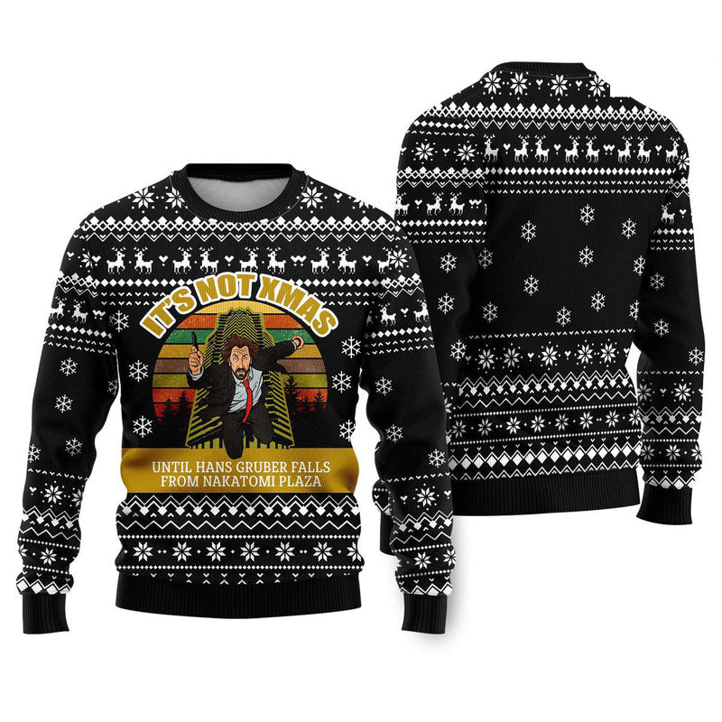 Fall From Nakatomi Plaza Ugly Christmas Sweater For Men & Women Christmas Gift Sweater US4602 - WeCustomit