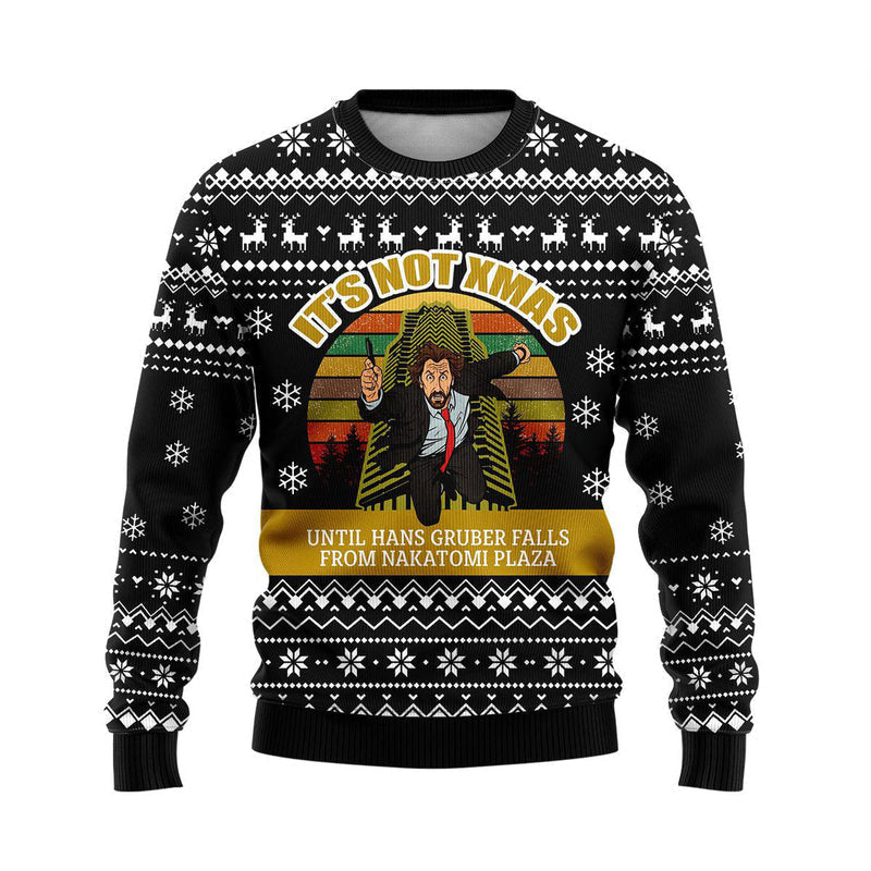 Fall From Nakatomi Plaza Ugly Christmas Sweater For Men & Women Christmas Gift Sweater US4602 - WeCustomit
