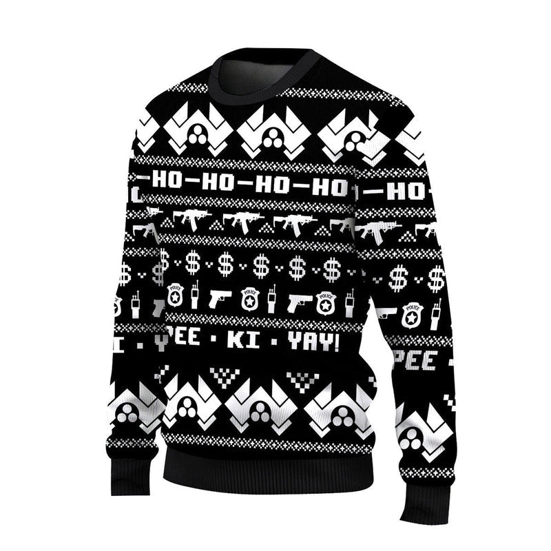 Nakatomi Plaza Black Ugly Christmas Sweater For Men & Women Christmas Gift Sweater US4603 - WeCustomit