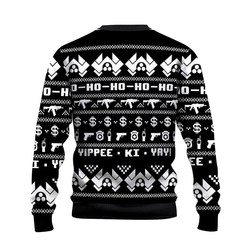 Nakatomi Plaza Black Ugly Christmas Sweater For Men & Women Christmas Gift Sweater US4603 - WeCustomit