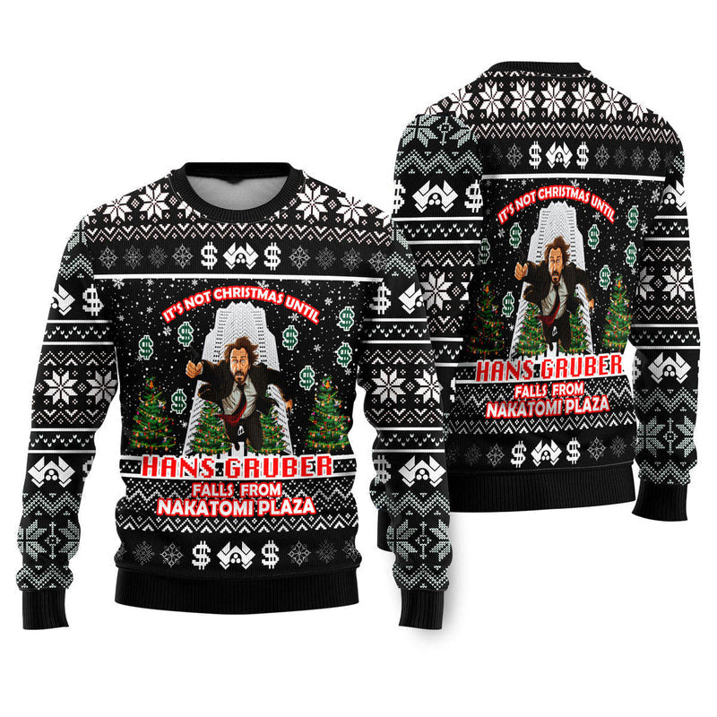 It's Not A Christmas Until Fall From Nakatomi Plaza Ugly Christmas Sweater For Men & Women Christmas Gift Sweater US4605 - WeCustomit