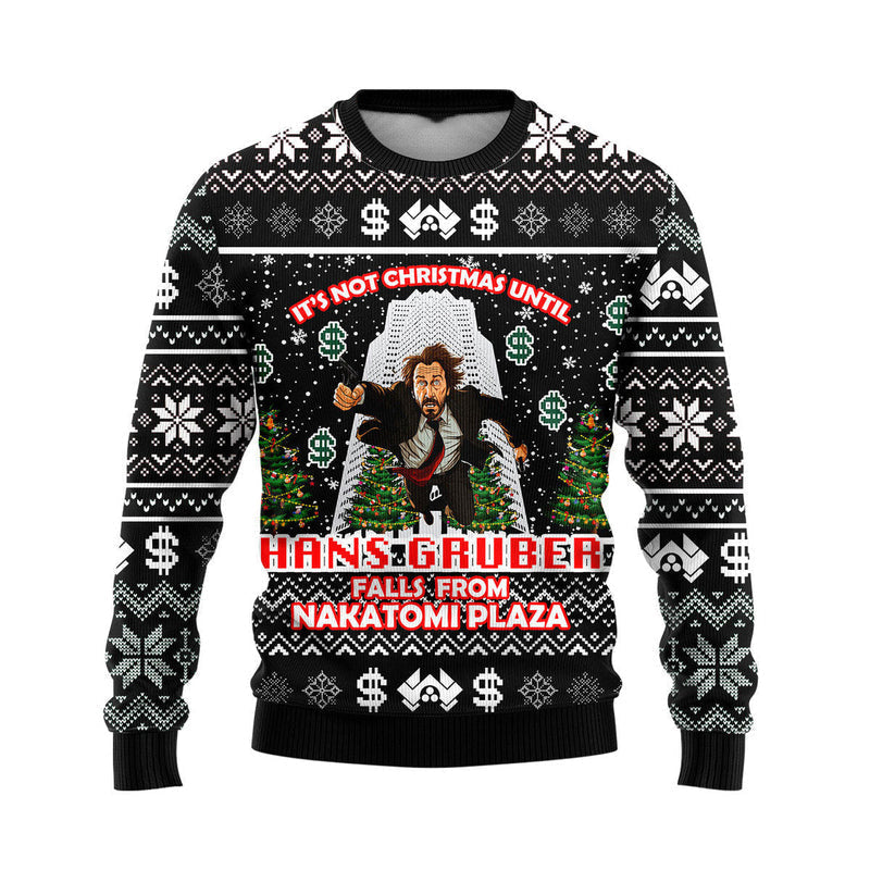 It's Not A Christmas Until Fall From Nakatomi Plaza Ugly Christmas Sweater For Men & Women Christmas Gift Sweater US4605 - WeCustomit