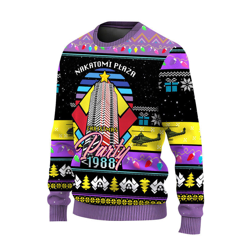 Christmas Party 1988 Nakatomi Plaza Ugly Christmas Sweater For Men & Women Christmas Gift Sweater US4608 - WeCustomit