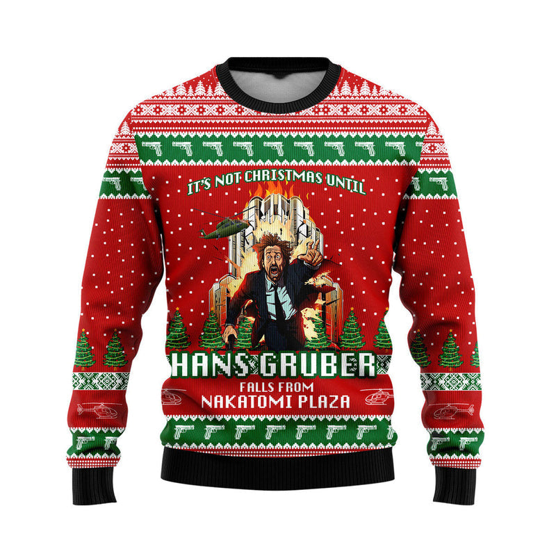 It's Not Christmas Until Fall From Nakatomi Plaza Ugly Christmas Sweater For Men & Women Christmas Gift Sweater US4609 - WeCustomit