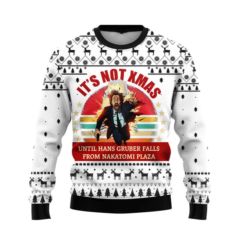 It's Not Christmas Until Fall From Nakatomi Plaza Ugly Christmas Sweater For Men & Women Christmas Gift Sweater US4611 - WeCustomit