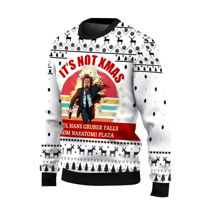 It's Not Christmas Until Fall From Nakatomi Plaza Ugly Christmas Sweater For Men & Women Christmas Gift Sweater US4611 - WeCustomit