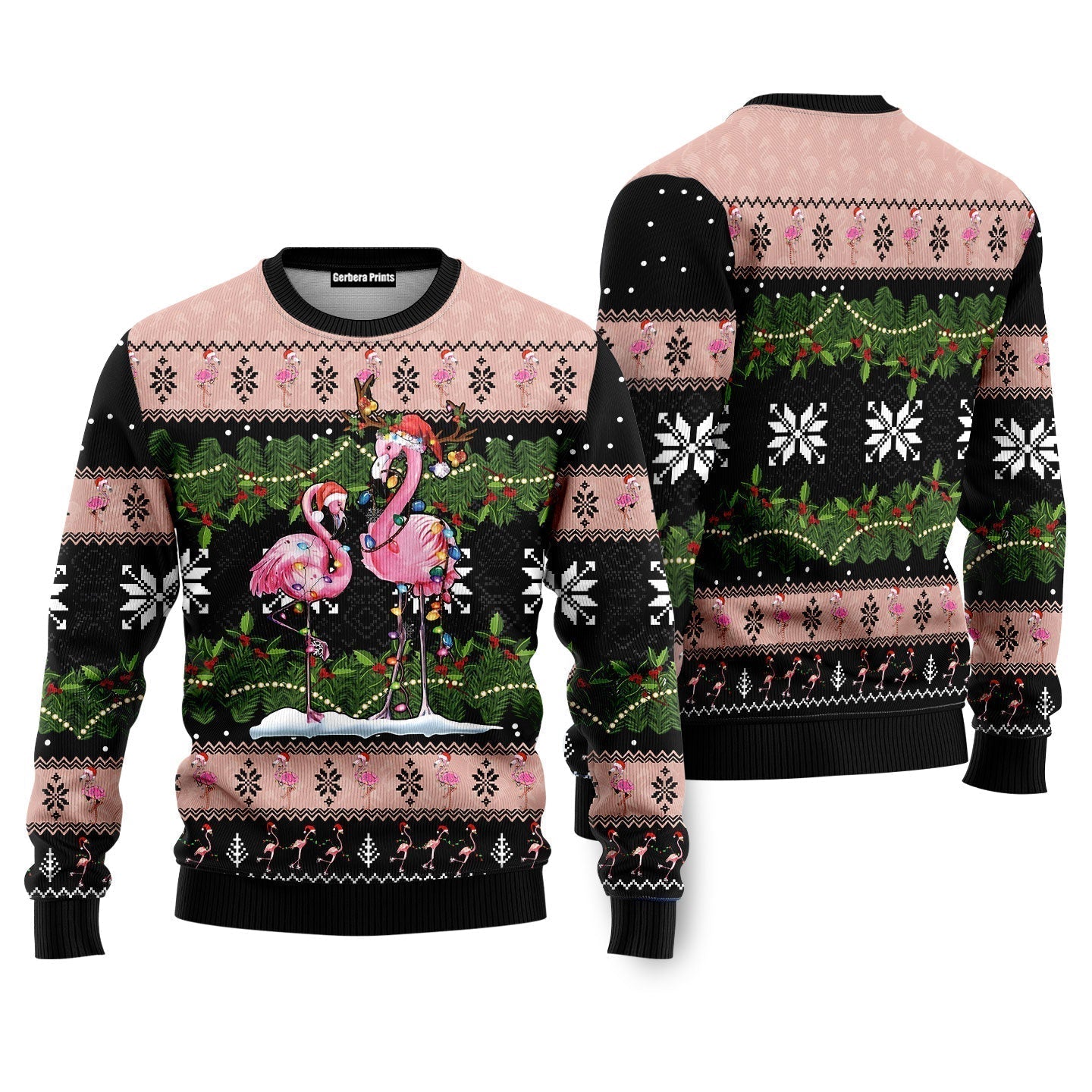 Flamingo Ugly Christmas Sweater - WeCustomit