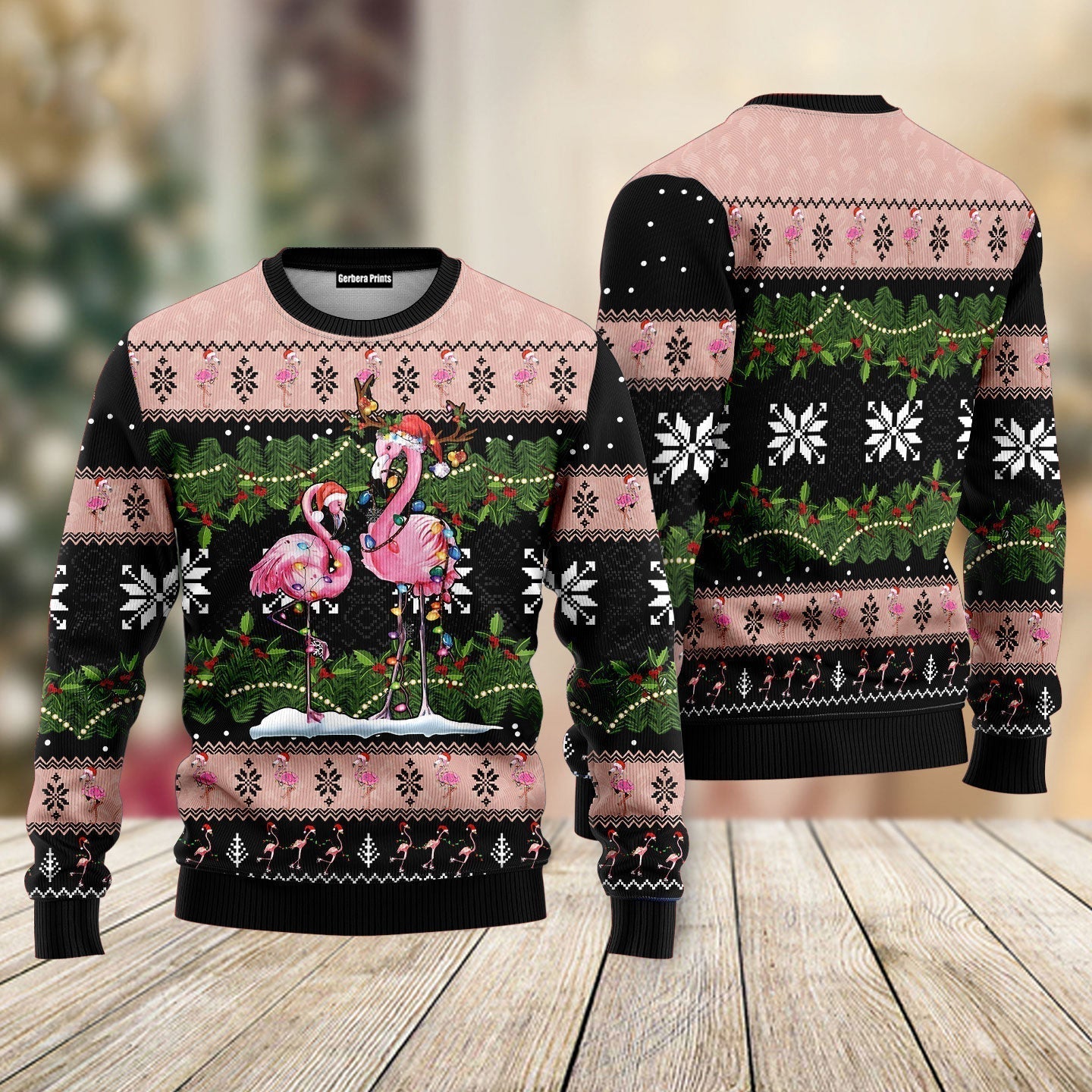 Flamingo Ugly Christmas Sweater - WeCustomit