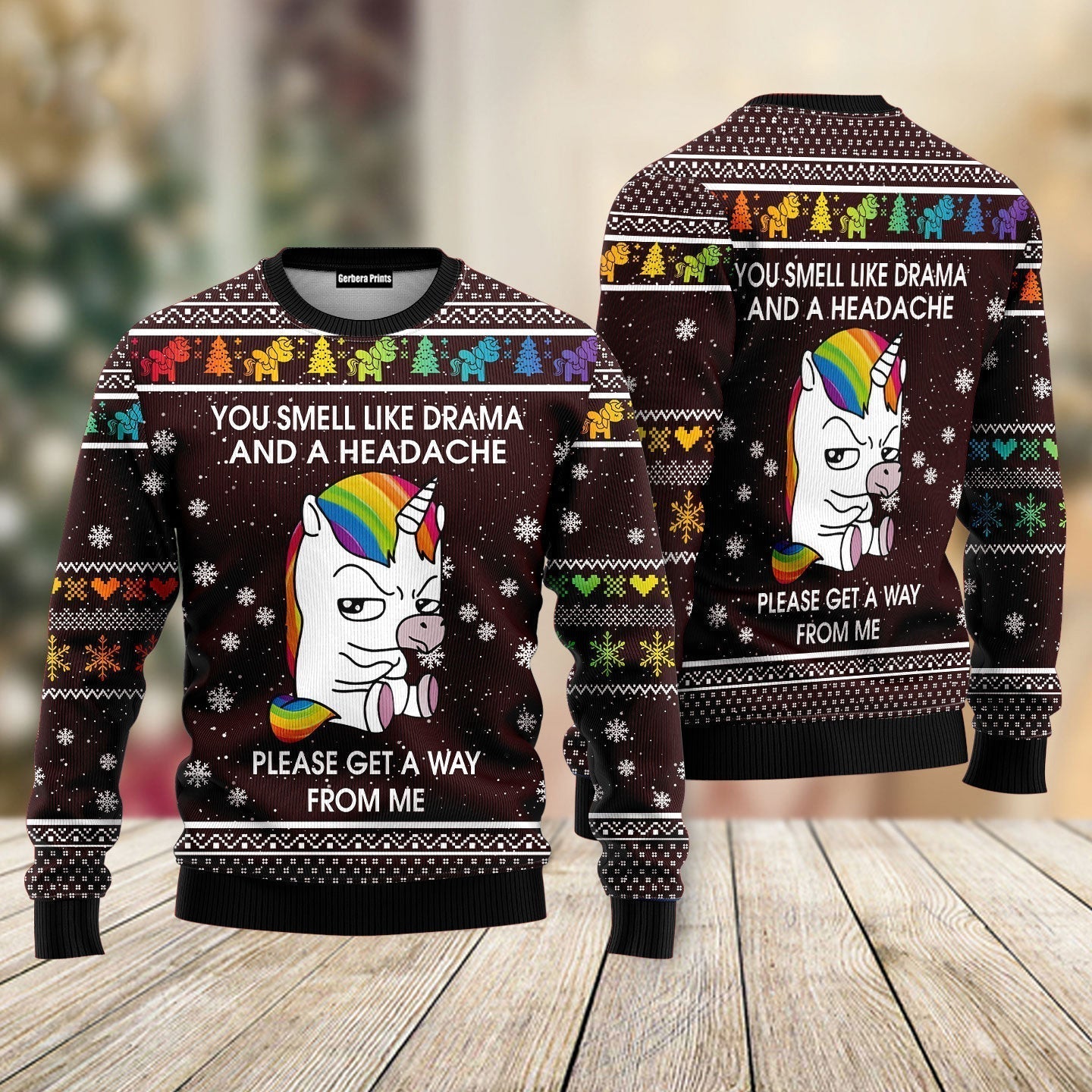 Unicorn Funny Ugly Christmas Sweater - WeCustomit