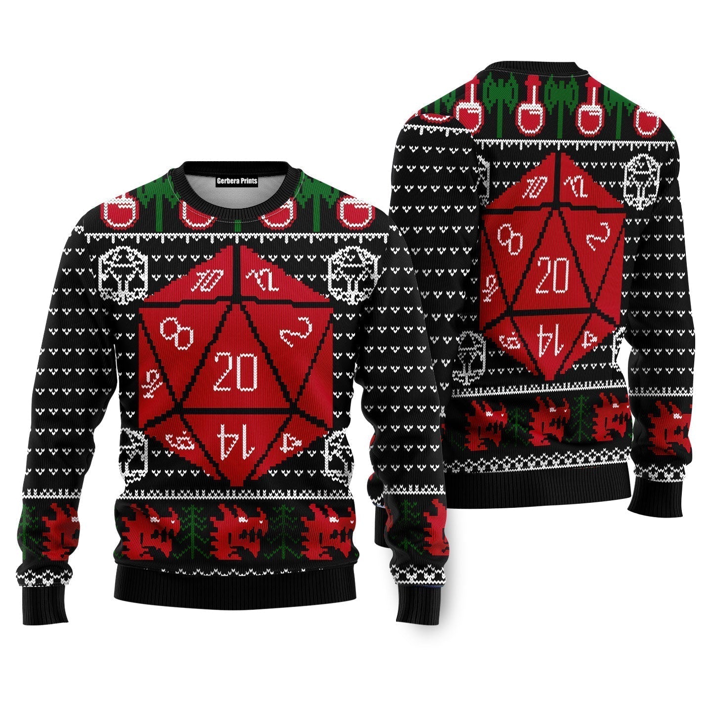 D&D Ugly Christmas Sweater - WeCustomit
