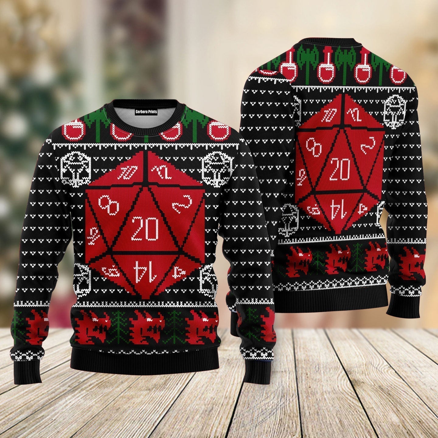 D&D Ugly Christmas Sweater - WeCustomit