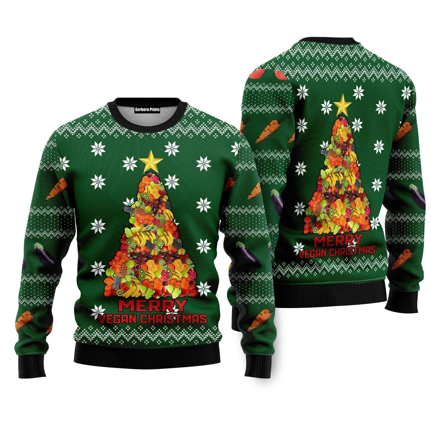 Merry Vegan Ugly Christmas Sweater - WeCustomit