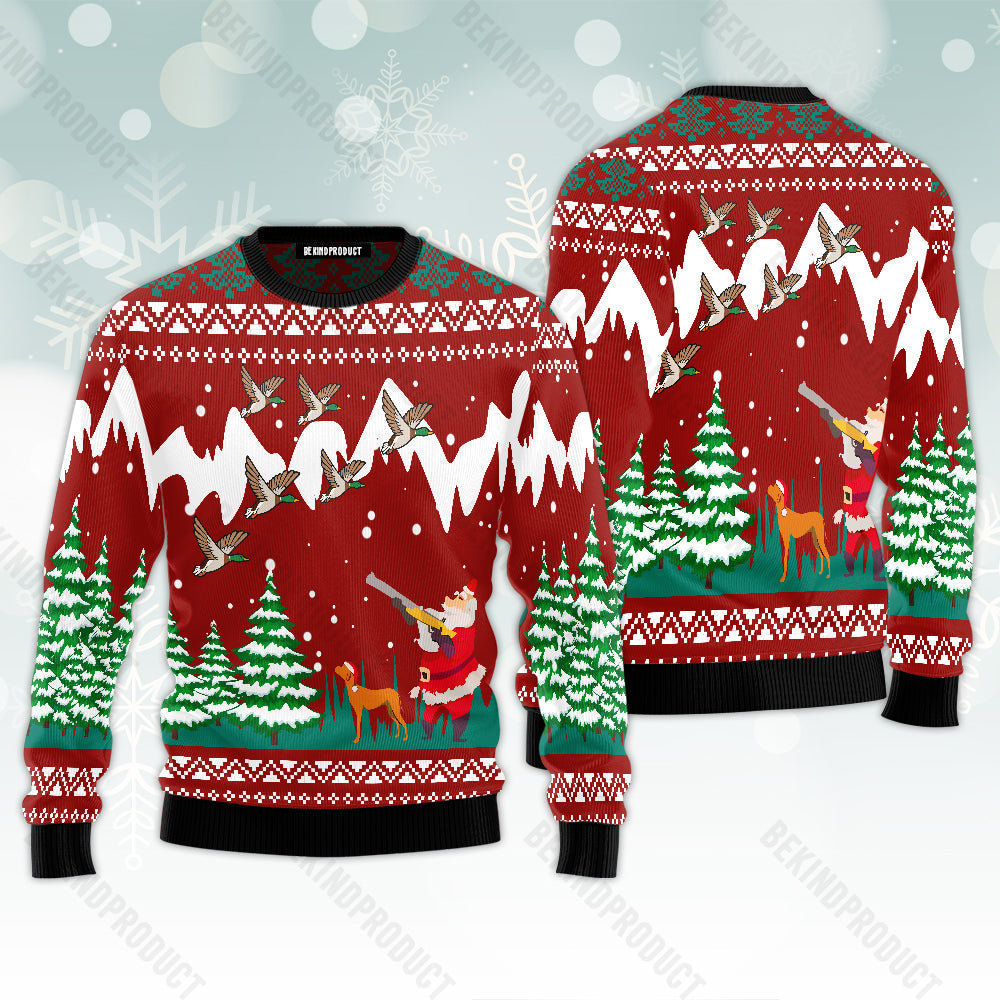 Duck Hunting Christmas Is Coming Ugly Christmas Sweater For Men & Women Christmas Gift Sweater USN1101 - WeCustomit