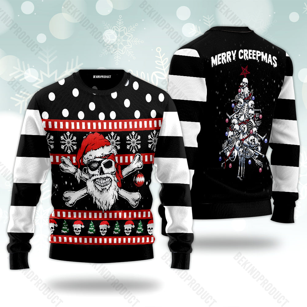 Skull Creepmas Ugly Christmas Sweater For Me & Women Christmas Gift Thanksgiving Sweater USN1157 - WeCustomit