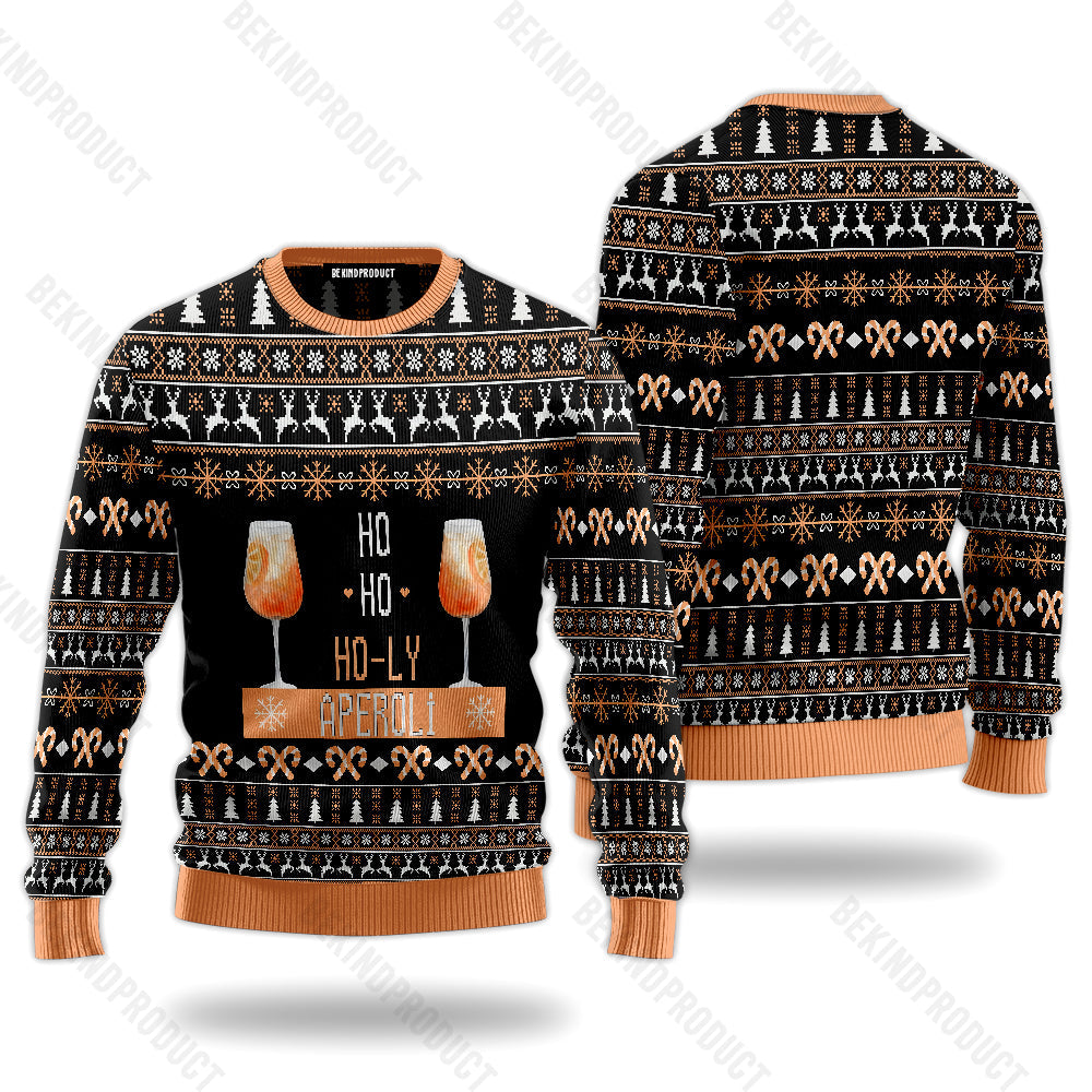 Holy Aperoli Christmas Ugly Christmas Sweater For Men & Women Christmas Gift Thanksgiving Sweater USN1164 - WeCustomit