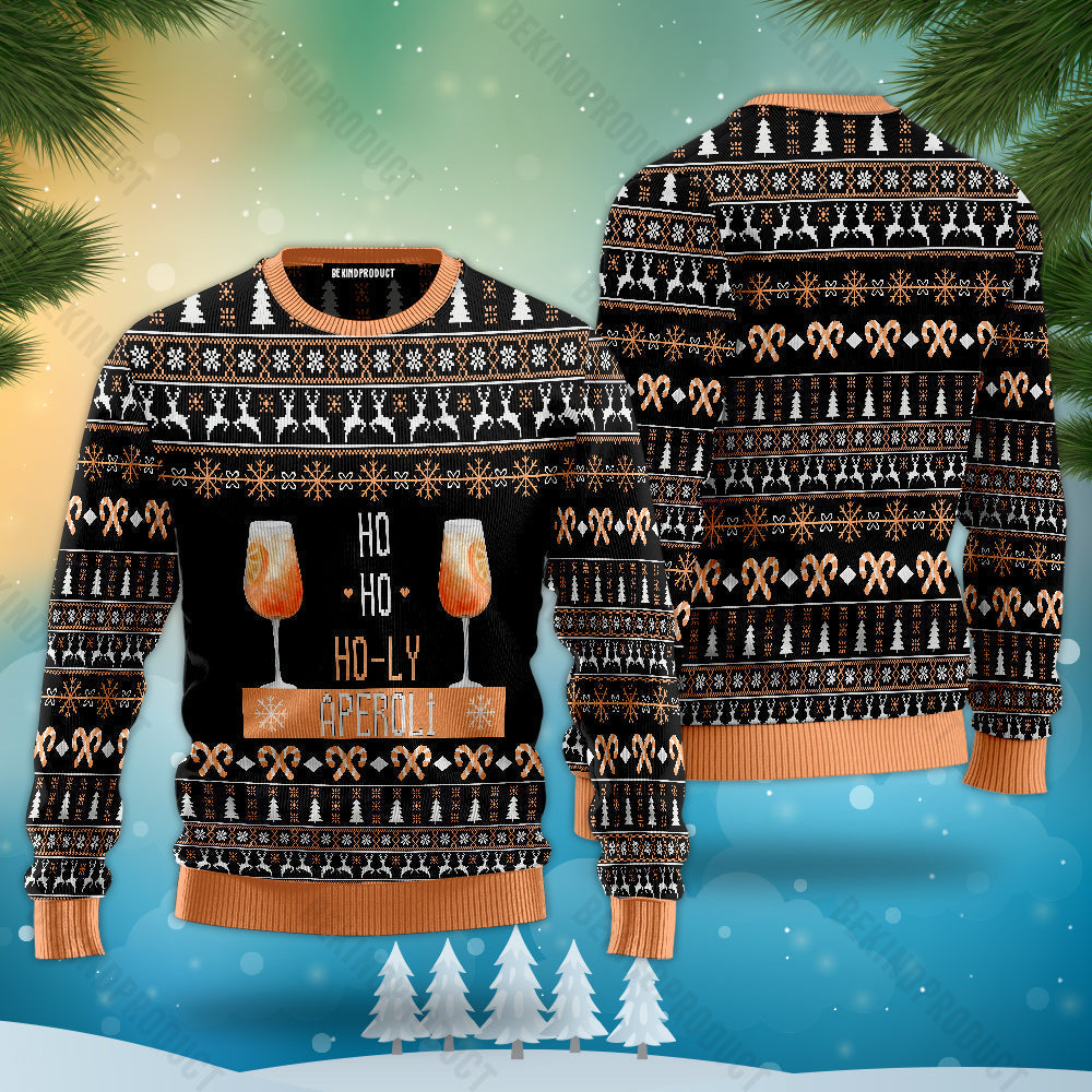 Holy Aperoli Christmas Ugly Christmas Sweater For Men & Women Christmas Gift Thanksgiving Sweater USN1164 - WeCustomit