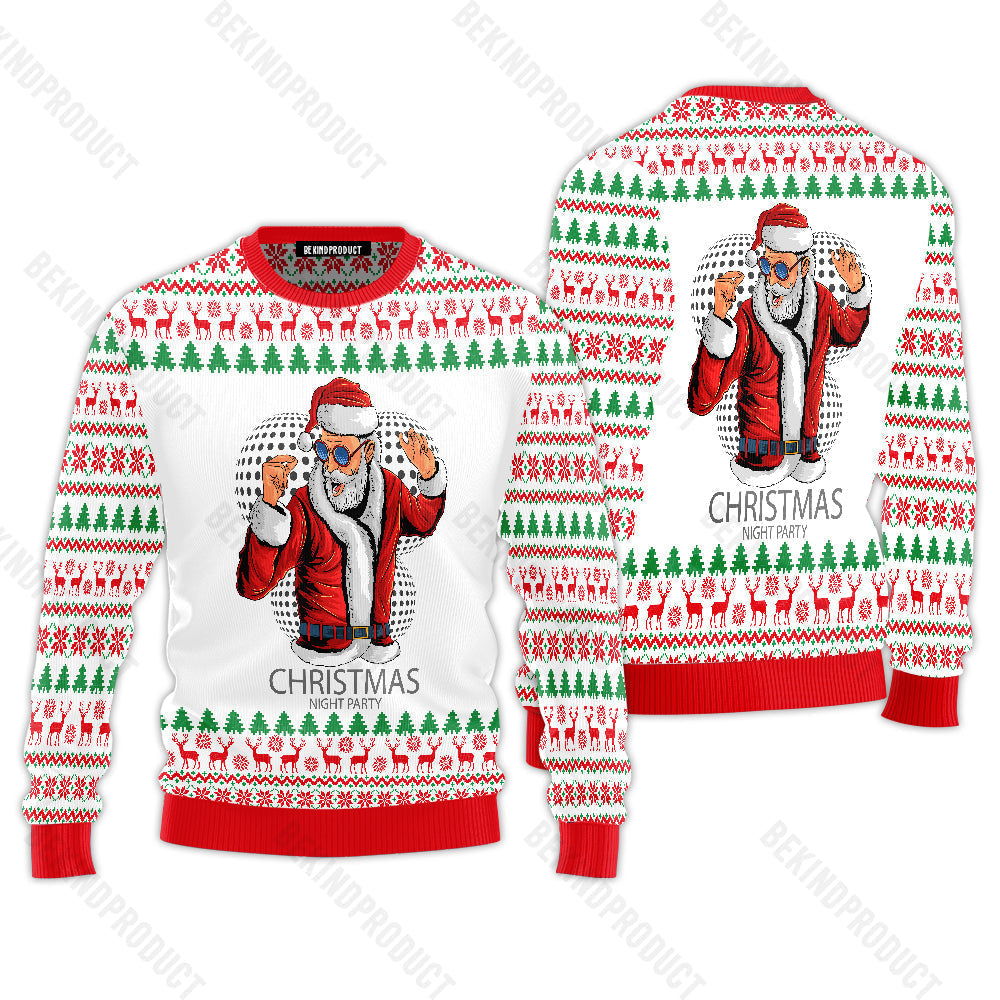 Funny Santa Music Ugly Christmas Sweater For Men & Women Christmas Gift Sweater USN2004 - WeCustomit