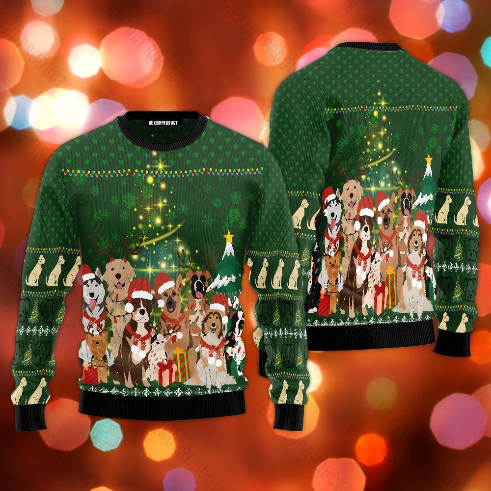 Christmas Dogs Ugly Christmas Sweater For Men & Women Christmas Gift Sweater USN2009 - WeCustomit