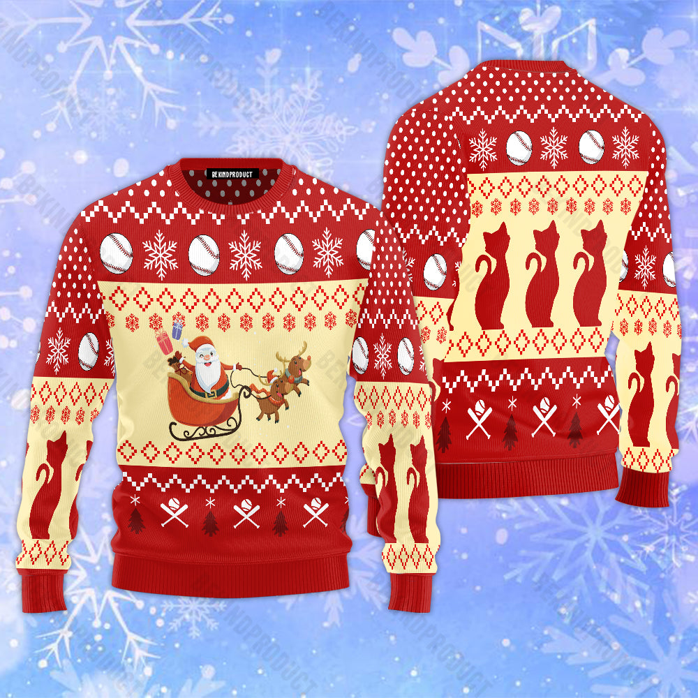 Christmas Santa Claus And Reindeer Ugly Christmas Sweater For Men & Women Christmas Gift Sweater USN2014 - WeCustomit