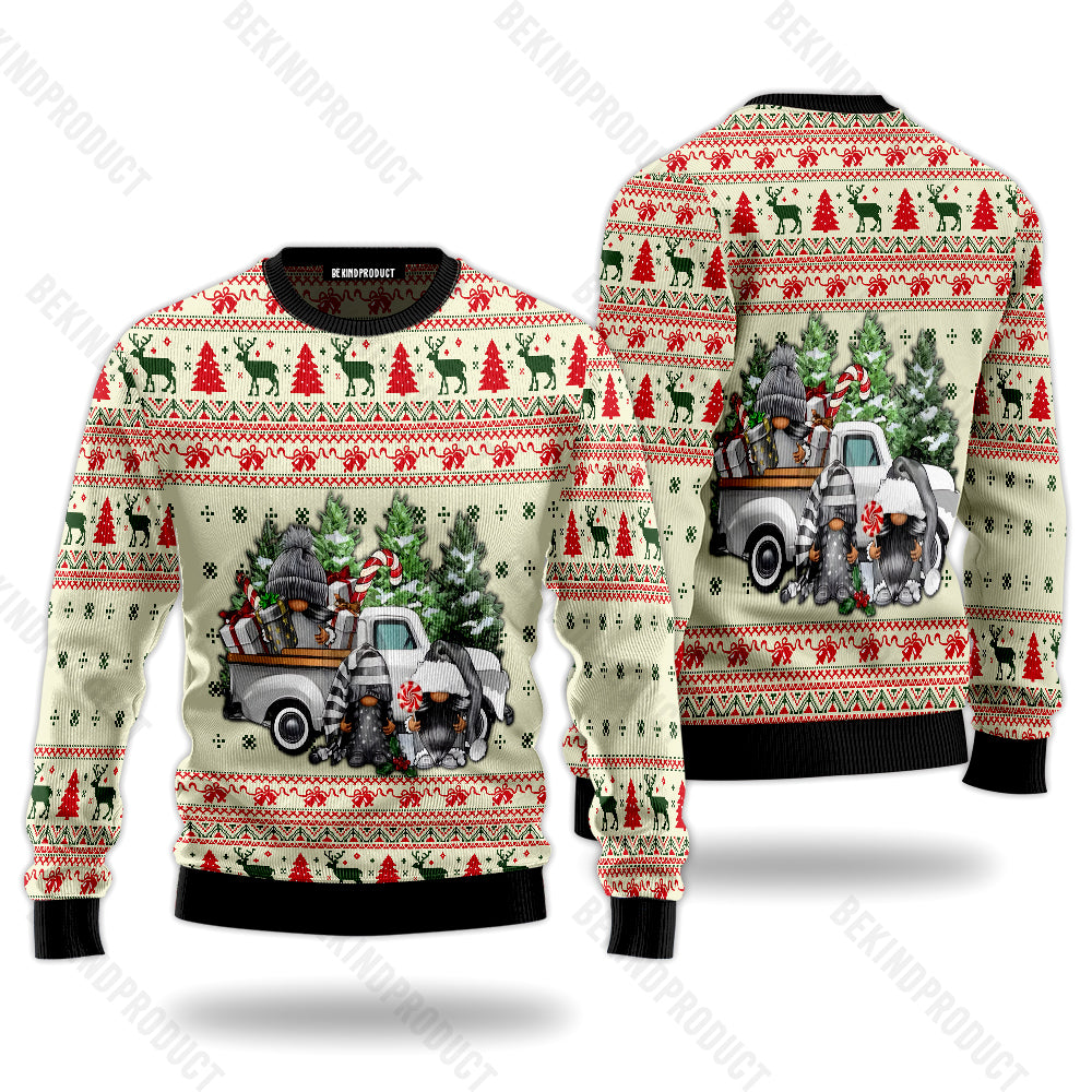 Merry Christmas Gnomies Ugly Christmas Sweater For Men & Women Christmas Gift Sweater USN2021 - WeCustomit