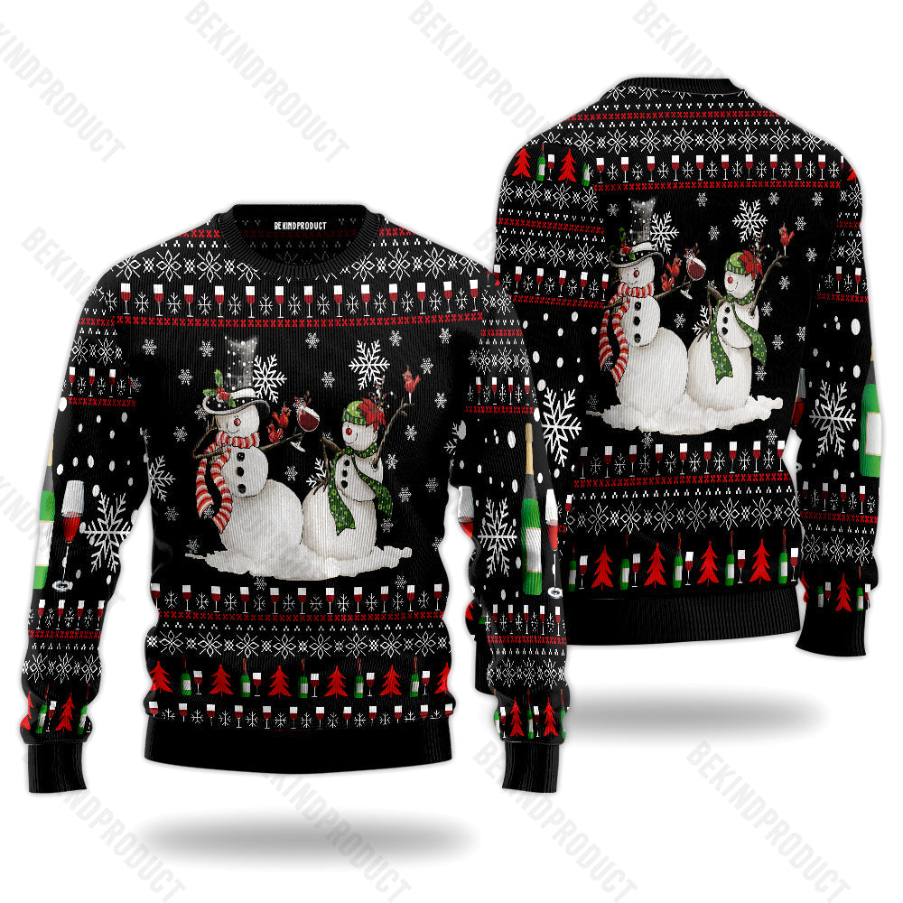 Christmas Snowman Ugly Christmas Sweater For Men & Women Christmas Gift Sweater USN2026 - WeCustomit