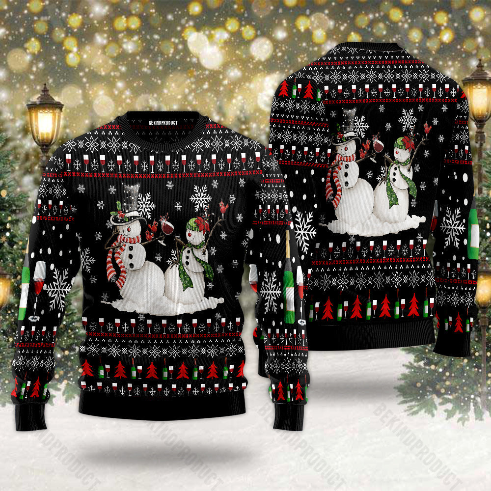 Christmas Snowman Ugly Christmas Sweater For Men & Women Christmas Gift Sweater USN2026 - WeCustomit