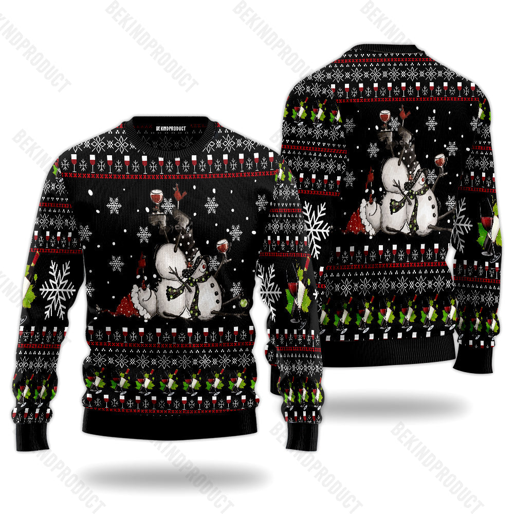 Christmas Snowman Ugly Christmas Sweater For Men & Women Christmas Gift Sweater USN2027 - WeCustomit