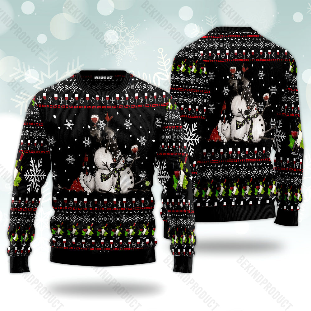 Christmas Snowman Ugly Christmas Sweater For Men & Women Christmas Gift Sweater USN2027 - WeCustomit