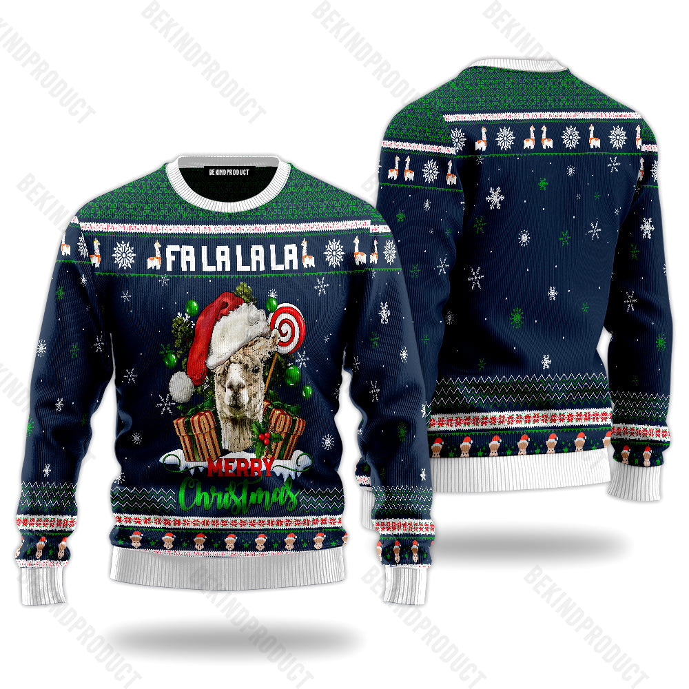 Merry Christmas Alpaca Ugly Christmas Sweater For Men & Women Christmas Gift Sweater USN2046 - WeCustomit