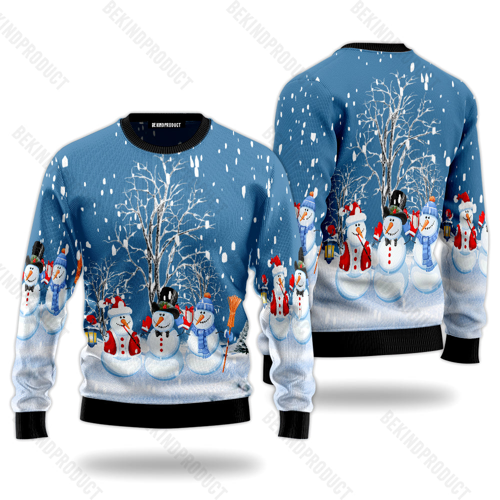 Christmas Snowman Ugly Christmas Sweater For Men & Women Christmas Gift Sweater USN2061 - WeCustomit