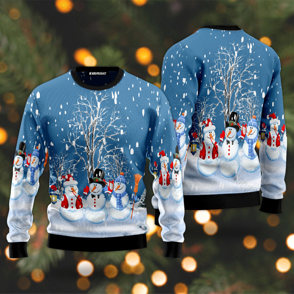 Christmas Snowman Ugly Christmas Sweater For Men & Women Christmas Gift Sweater USN2061 - WeCustomit
