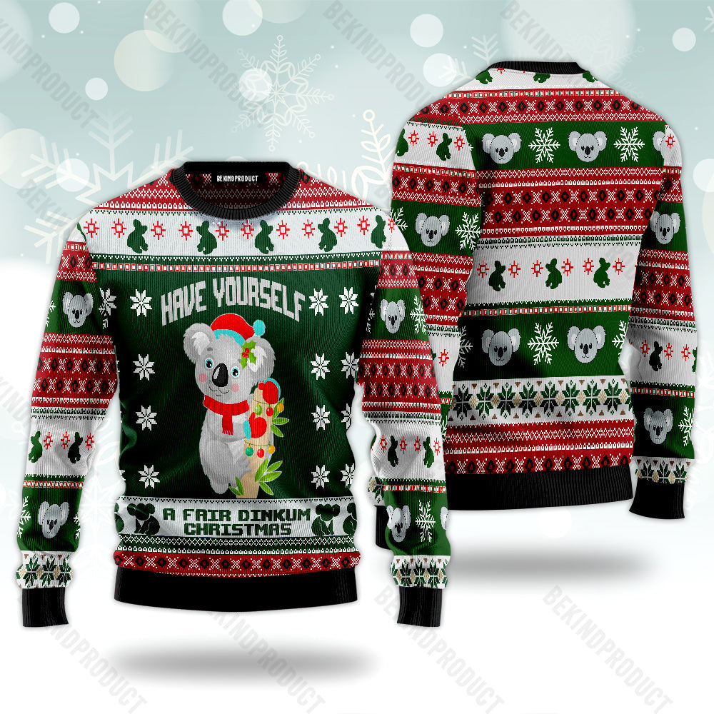 Funny Koala Christmas Have Yourself Ugly Christmas Sweater For Me & Women Christmas Gift Thanksgiving Sweater USN2072 - WeCustomit