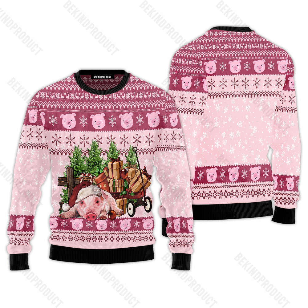 Lovely Pig Ugly Christmas Sweater For Men & Women Christmas Gift Sweater USN3002 - WeCustomit