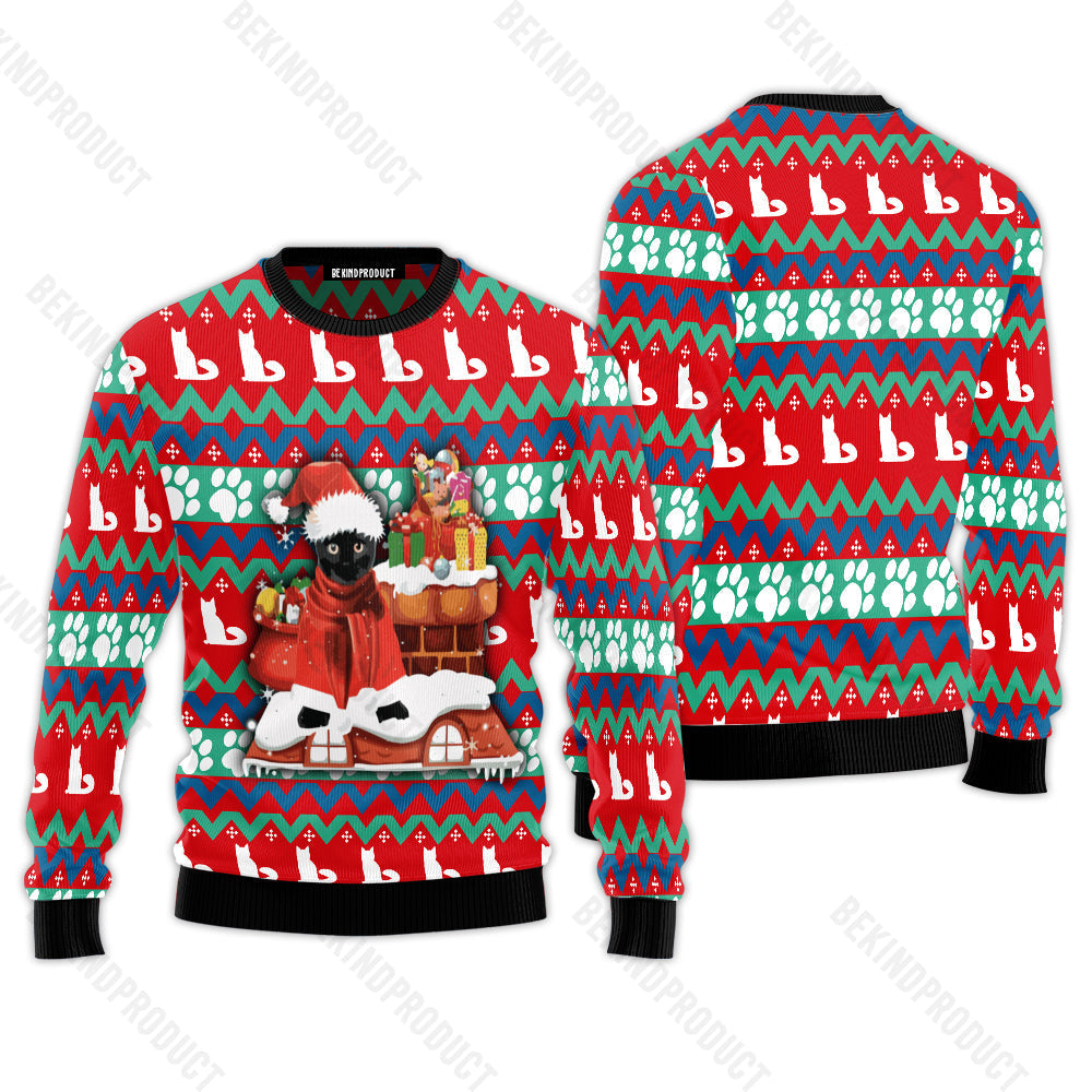 Cat Socks Christmas Ugly Christmas Sweater For Men & Women Christmas Gift Sweater USN3007 - WeCustomit
